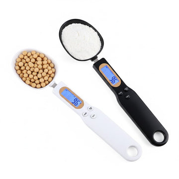Electronic kitchen scale spoon